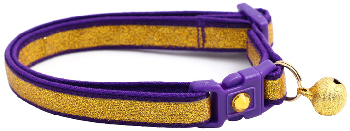 Gold Glitter Breakaway Cat Collar Pugs2Persians