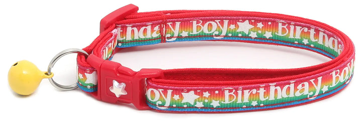 Birthday Boy Breakaway Cat Collar Pugs2Persians