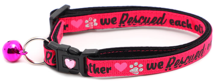 We Rescued Each Other Breakaway Cat Collar Pugs2Persians
