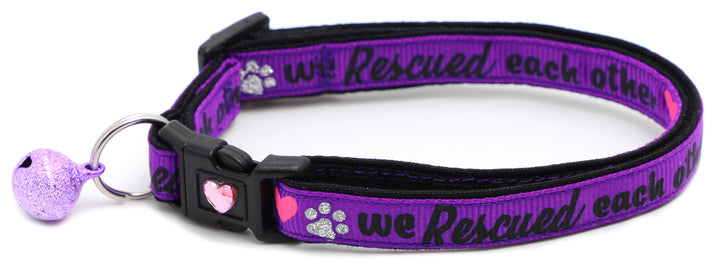 We Rescued Each Other Breakaway Cat Collar Pugs2Persians