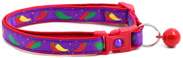 Spicy Peppers Breakaway Cat Collar Pugs2Persians