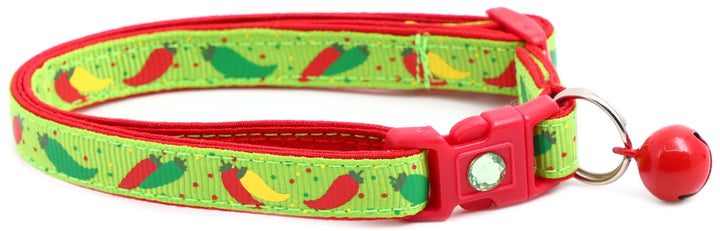 Spicy Peppers Breakaway Cat Collar Pugs2Persians