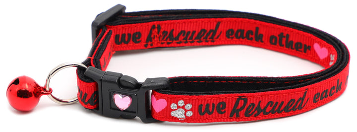 We Rescued Each Other Breakaway Cat Collar Pugs2Persians