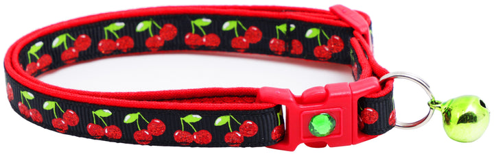 Cherries Breakaway Cat Collar Pugs2Persians