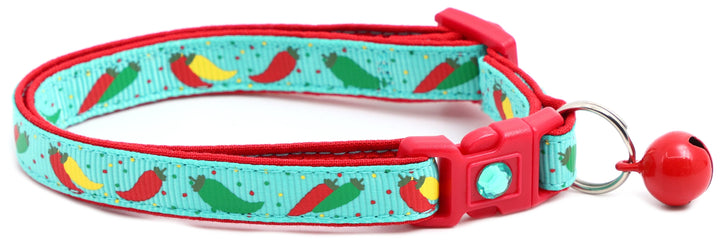Spicy Peppers Breakaway Cat Collar Pugs2Persians