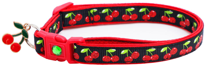Cherries Breakaway Cat Collar Pugs2Persians