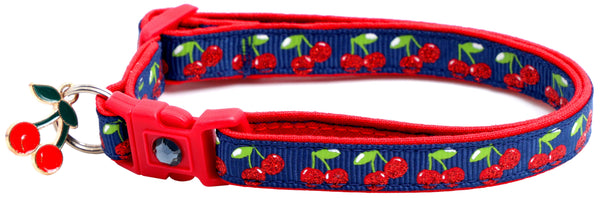 Cherries Breakaway Cat Collar Pugs2Persians