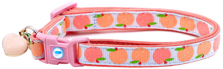 Peach Breakaway Cat Collar Pugs2Persians