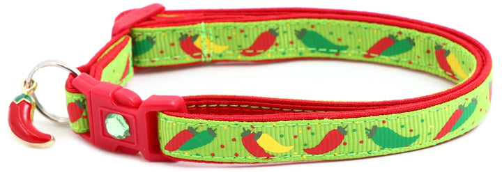 Spicy Peppers Breakaway Cat Collar Pugs2Persians