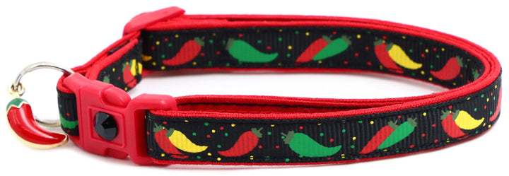 Spicy Peppers Breakaway Cat Collar Pugs2Persians