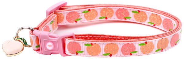 Peach Breakaway Cat Collar Pugs2Persians