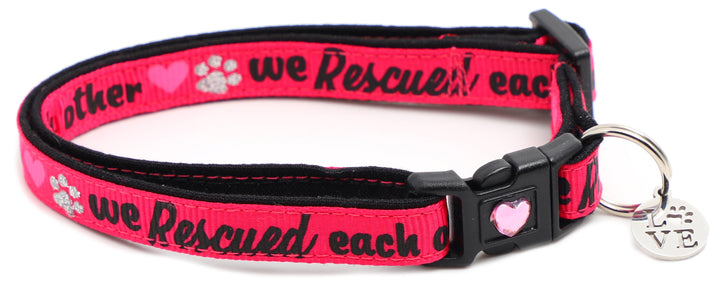 We Rescued Each Other Breakaway Cat Collar Pugs2Persians