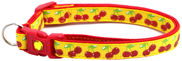 Cherries Breakaway Cat Collar Pugs2Persians