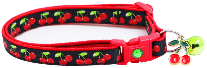 Cherries Breakaway Cat Collar Pugs2Persians