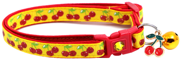 Cherries Breakaway Cat Collar Pugs2Persians