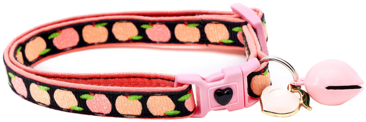 Peach Breakaway Cat Collar Pugs2Persians