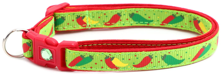 Spicy Peppers Breakaway Cat Collar Pugs2Persians