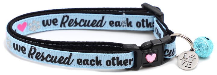 We Rescued Each Other Breakaway Cat Collar Pugs2Persians