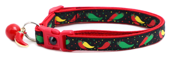 Spicy Peppers Breakaway Cat Collar Pugs2Persians