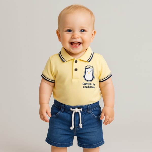 Penguin Polo Casual Short Set-0