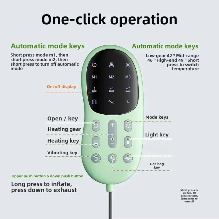 Electric Swing Lumbar Traction Massager Green-4
