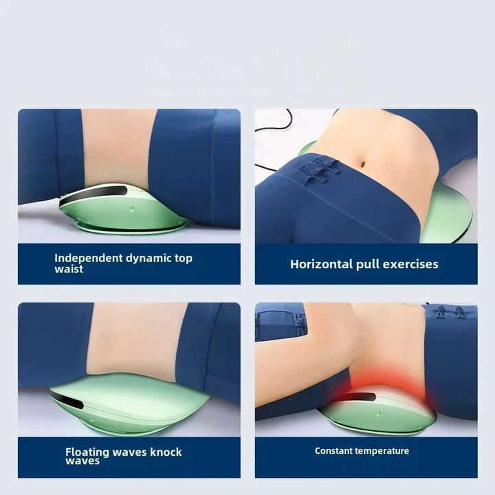 Electric Swing Lumbar Traction Massager Green-2