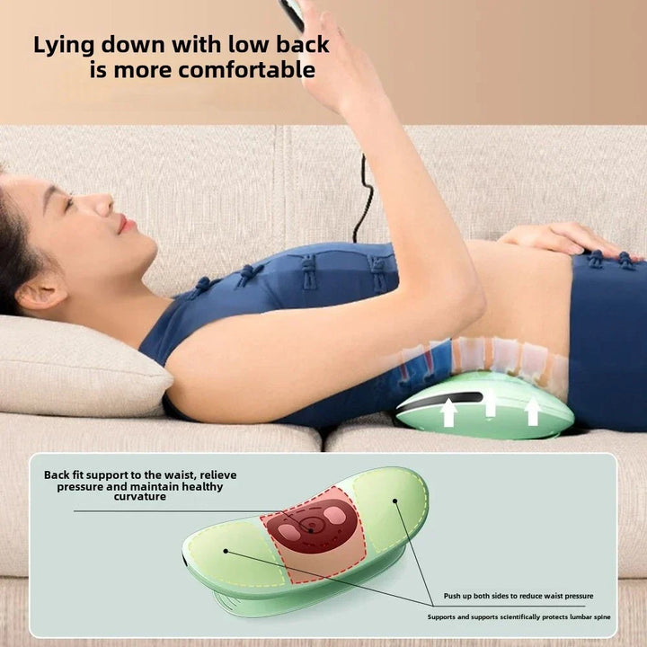 Electric Swing Lumbar Traction Massager Green-3