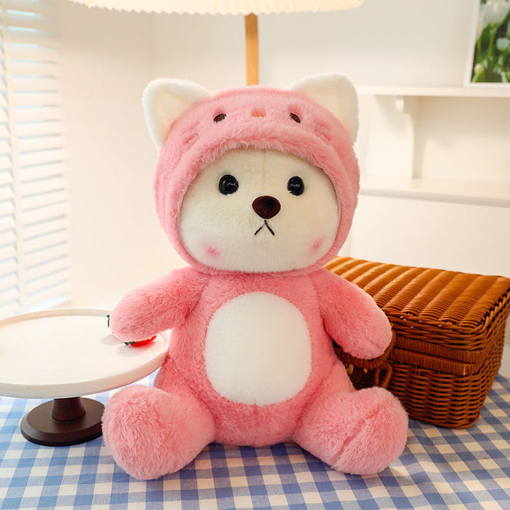 Cute Transforming Bear Plush Pillow Toy-5