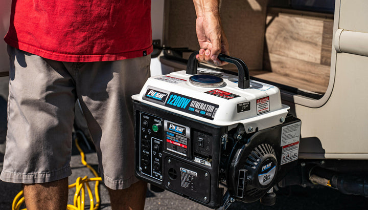 Pulsar PG1202SA 1200 Watts Portable Gasoline/Oil 2-Stroke Generator-4