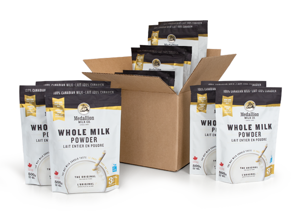 Whole Milk Powder case -12 Bags x 500g - Made in Canada-0