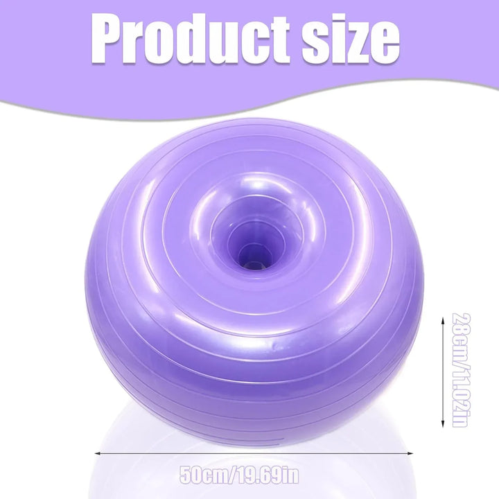 Anti-Burst Yoga Ball with Inflator-3