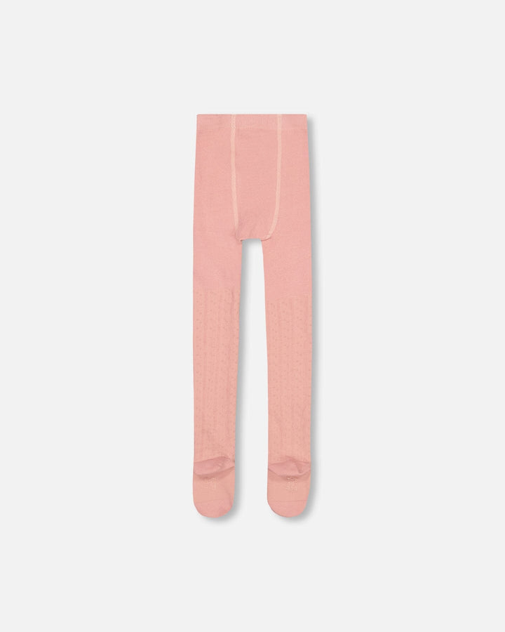 Baby Cable Tights Powder Pink-2