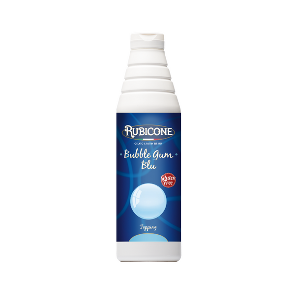 Blue Bubble Gum Topping - 1 KG Squeeze Bottle - Rubicone Canada-0