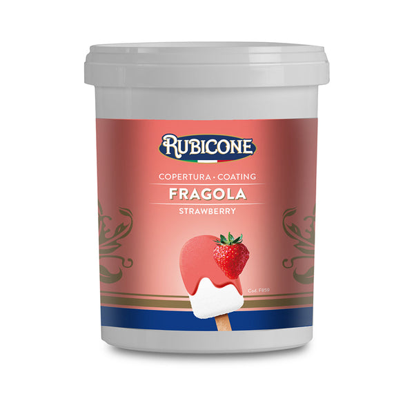 Strawberry Cone Dip Coating - 1.5 KG Bucket - Rubicone Canada-0