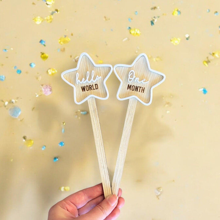 Wooden Baby Milestone Stars-2
