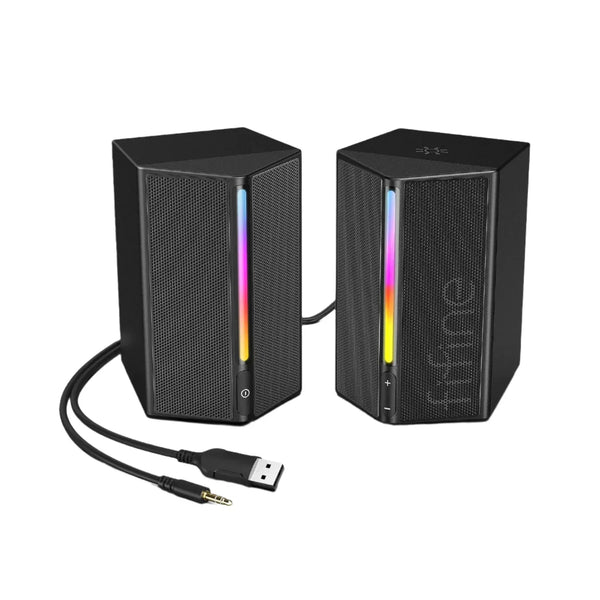 Sound Box USB Stereo Speaker with Volume Control (Black)-0