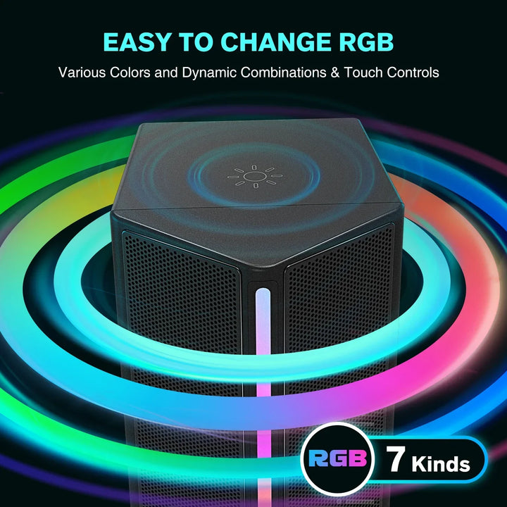 Sound Box USB Stereo Speaker with Volume Control (Black)-3