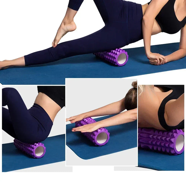Yoga Foam Roller Pilates Back Massage Brick (Purple)-1