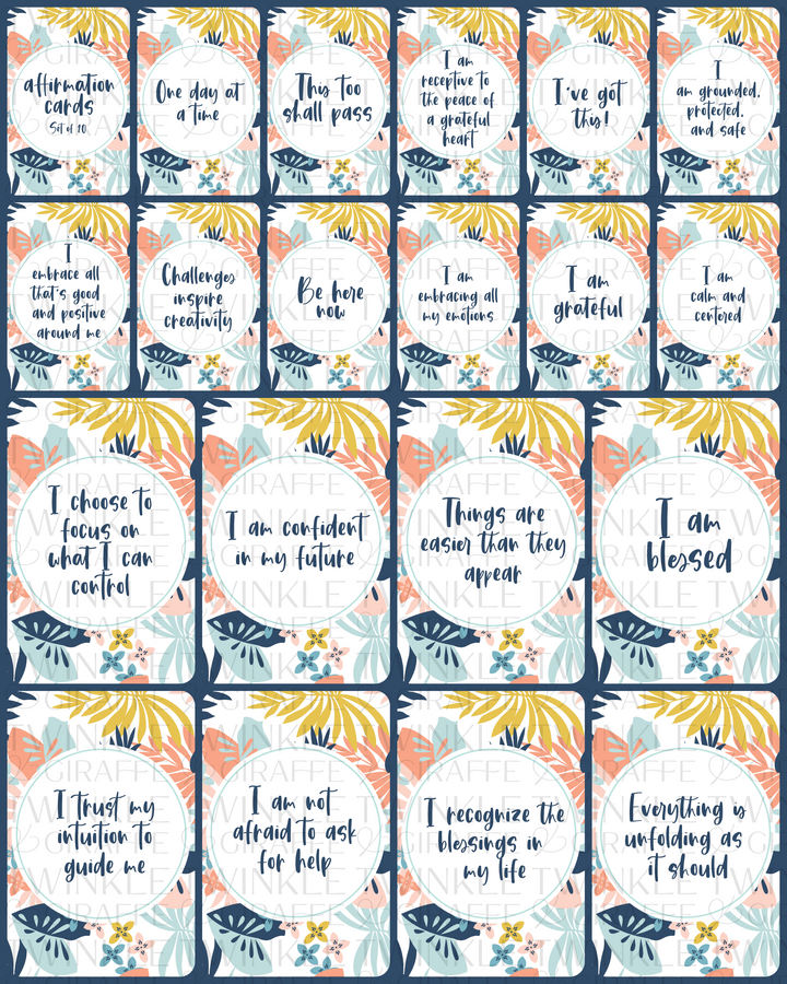 Fruity Summer Affirmation Cards - Set of 20-2