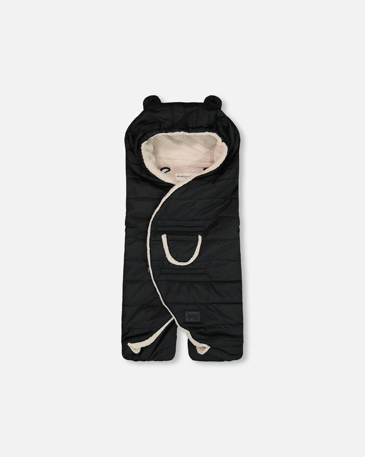 Snuggly Wrap Black For Car Seat And Stroller Deux par Deux
