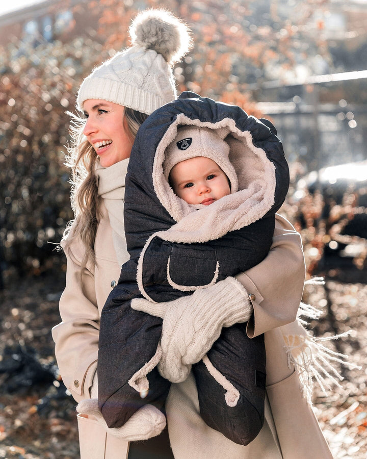 Snuggly Wrap Black For Car Seat And Stroller Deux par Deux