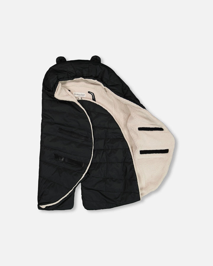 Snuggly Wrap Black For Car Seat And Stroller Deux par Deux
