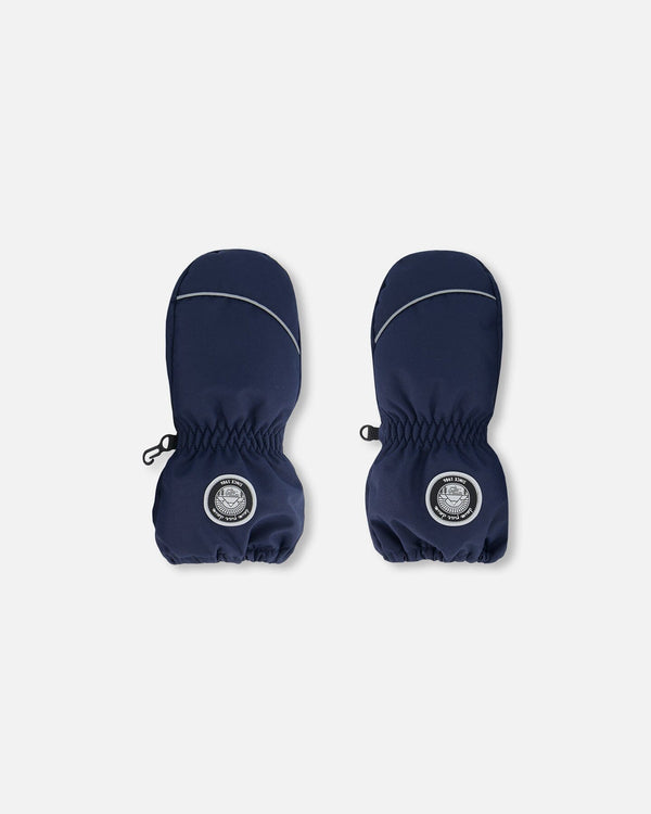 Solid Mittens Navy-0
