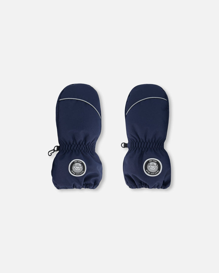 Solid Mittens Navy-0