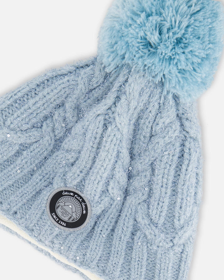 Peruvian Knit Hat Air Blue-4