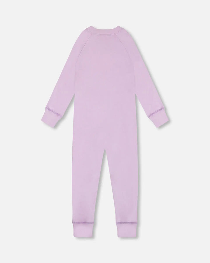 One Piece Thermal Underwear Lilac-1