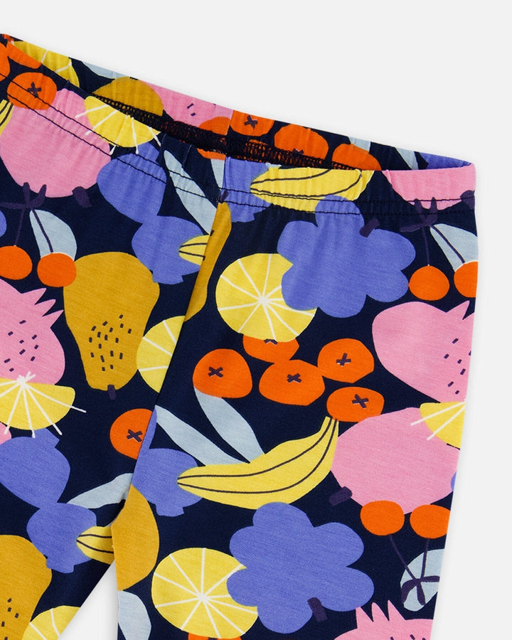 Printed Capri Leggings Multicolored-2