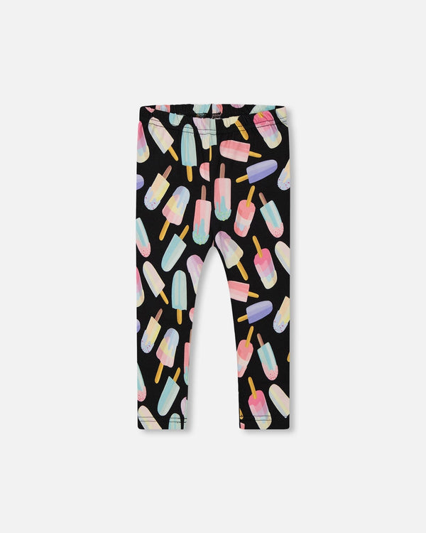 Printed Capri Leggings Ice Lollipops Deux par Deux