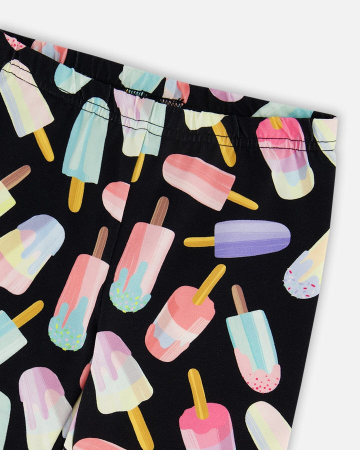 Printed Capri Leggings Ice Lollipops Deux par Deux