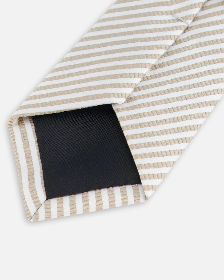 Neck Tie Light Taupe Striped-3